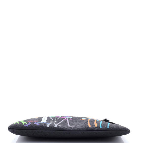 Louis Vuitton LV Friends A4 Pouch Printed Monogram Taurillon Leather - Picture 4 of 7
